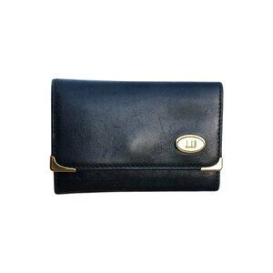 Dunhill Black Leather 6 Key Holder Wallet, 3.75" x 3"
